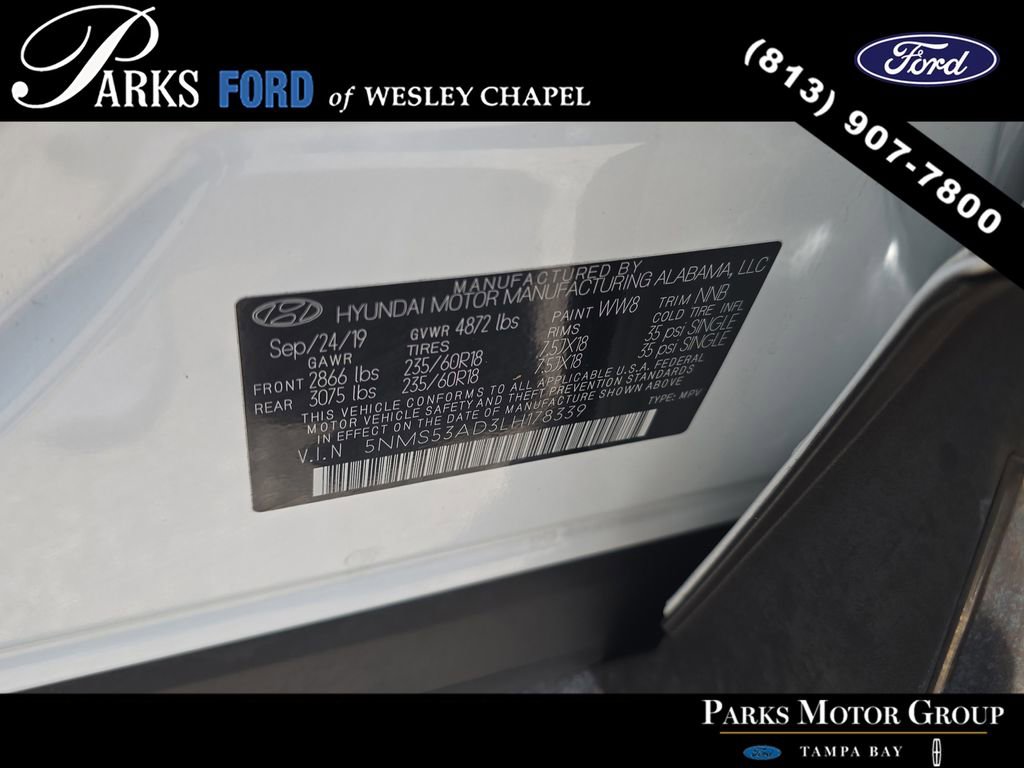 Used 2020 Hyundai Santa Fe Limited w/ Cargo Package FWD image 33