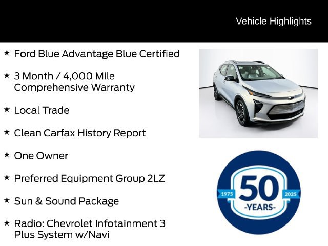 Used 2022 Chevrolet Bolt EUV Premier w/ Sun & Sound Package FWD image 6