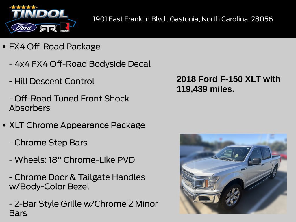 Certified 2018 Ford F150 XLT w/ Equipment Group 302A Luxury AWD/4WD image 14