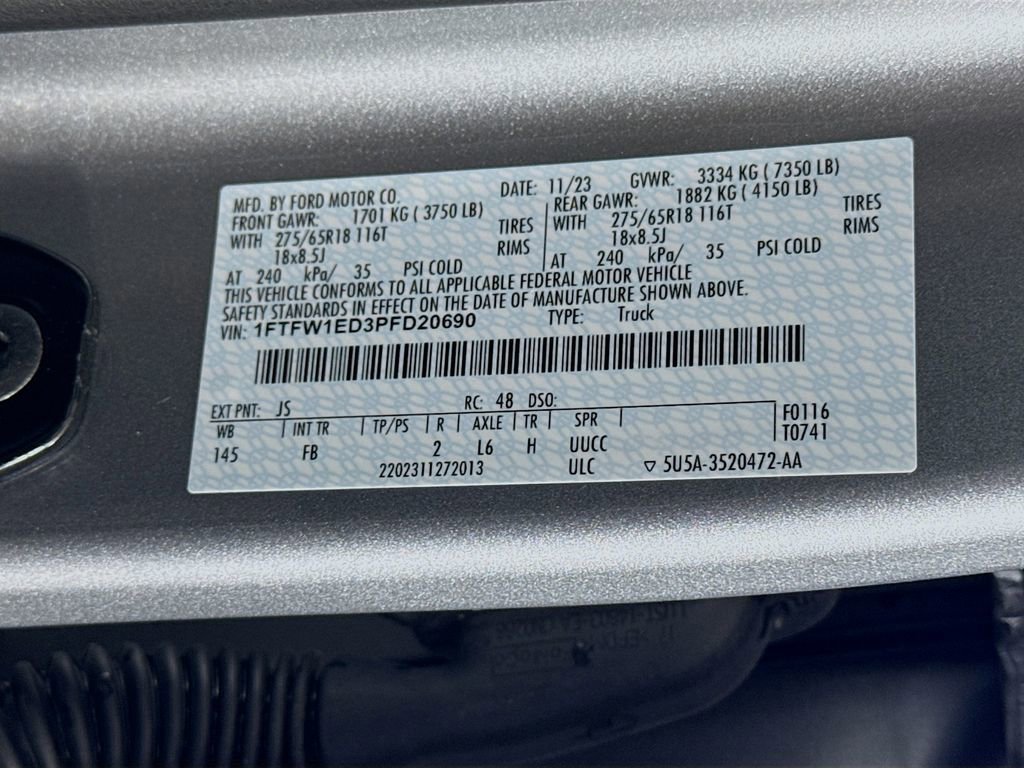 Certified 2023 Ford F150 XLT w/ Equipment Group 302A High image 32