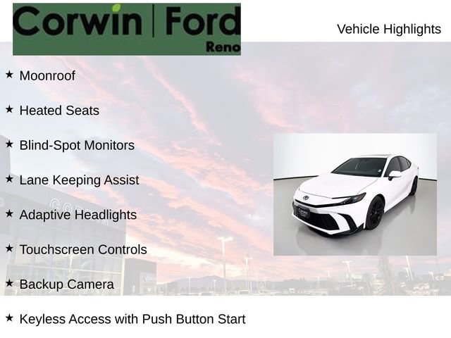Used 2025 Toyota Camry SE w/ Multimedia Upgrade Package FWD image 8