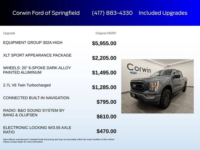Certified 2022 Ford F150 XLT w/ Equipment Group 302A High AWD/4WD image 6