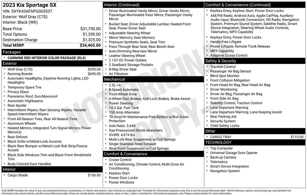 Used 2023 Kia Sportage SX FWD image 5