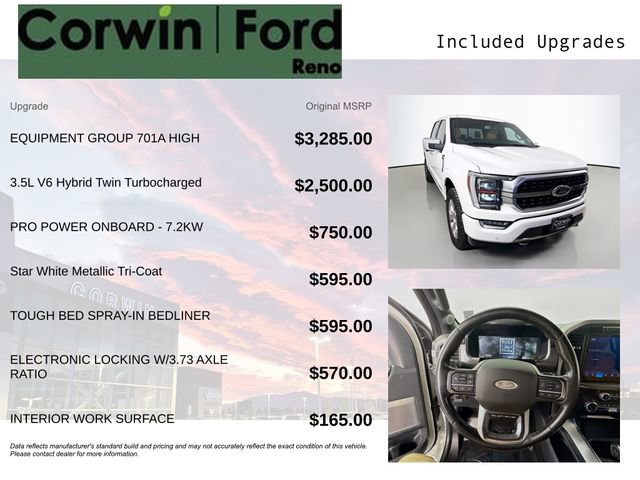 Certified 2021 Ford F150 Platinum w/ Equipment Group 701A High AWD/4WD image 3
