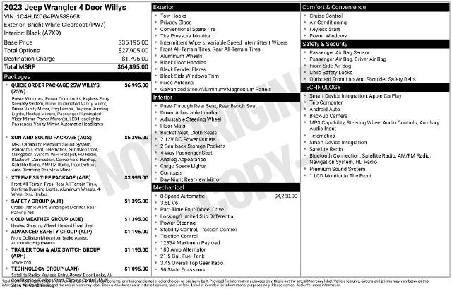 Used 2023 Jeep Wrangler Unlimited Sport AWD/4WD image 5