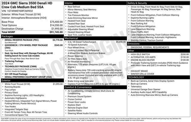 Used 2024 GMC Sierra 3500 Denali w/ Denali Reserve Package image 38