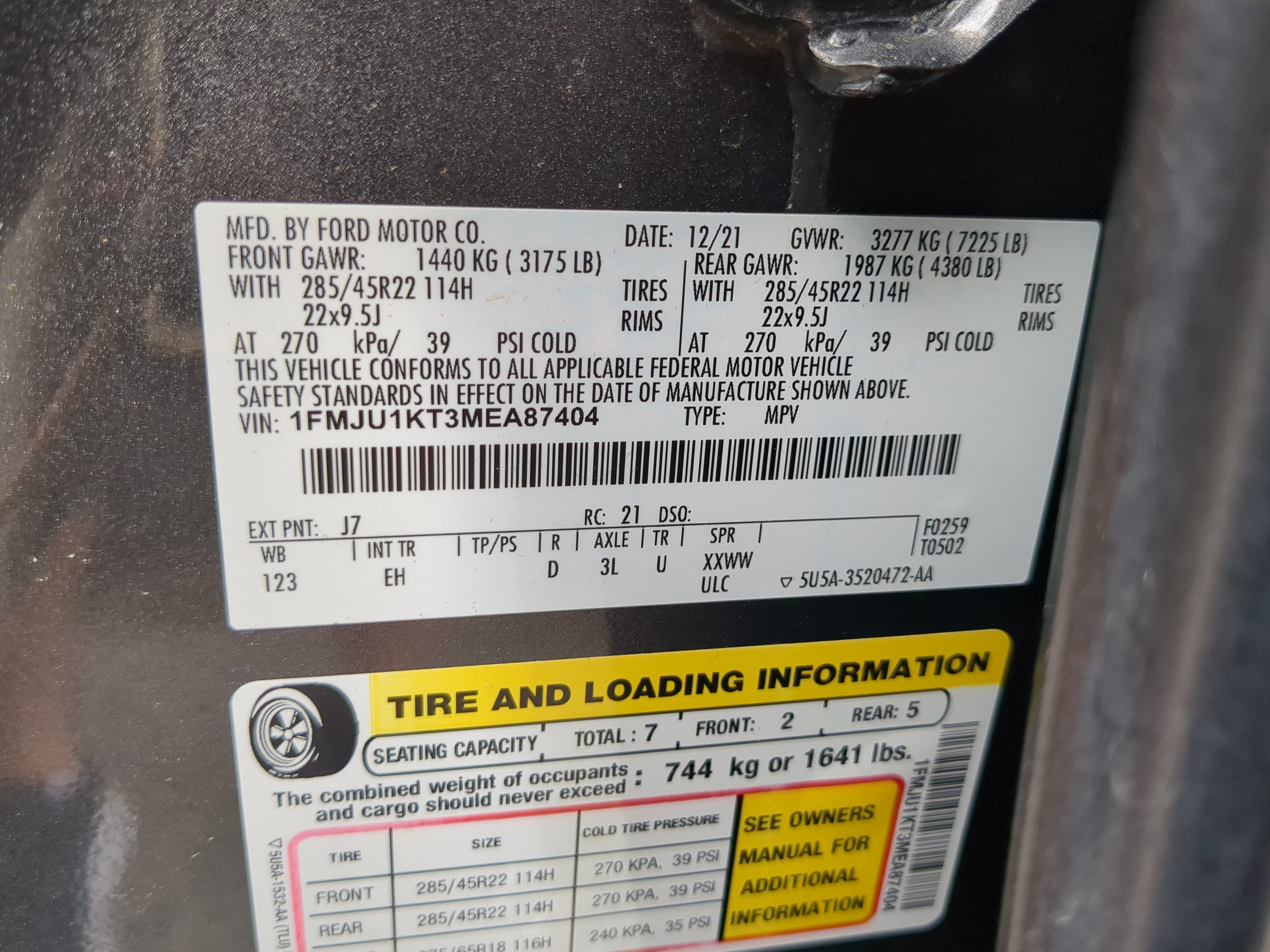 Certified 2021 Ford Expedition Limited RWD image 29