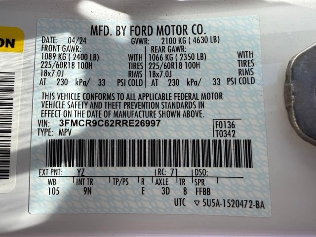 Certified 2024 Ford Bronco Sport Outer Banks AWD/4WD image 44