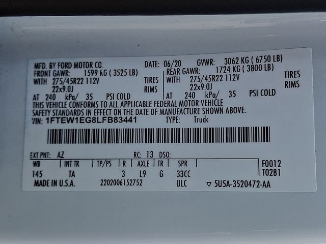 Certified 2020 Ford F150 Limited AWD/4WD image 29