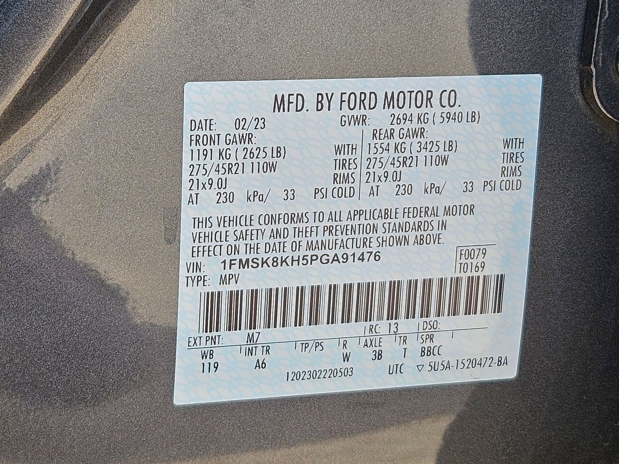 Certified 2023 Ford Explorer ST-Line w/ Class IV Trailer Tow Package AWD/4WD image 36