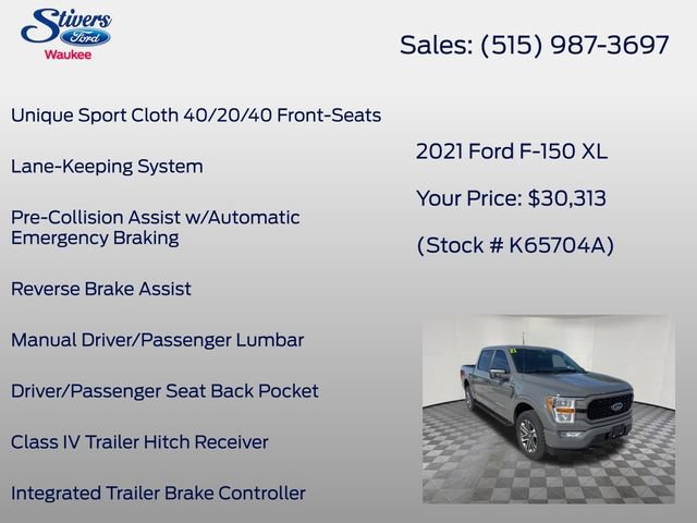 Certified 2021 Ford F150 XL w/ STX Appearance Package AWD/4WD image 40
