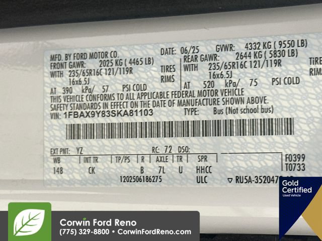 Certified 2025 Ford Transit 350 XLT AWD/4WD image 35