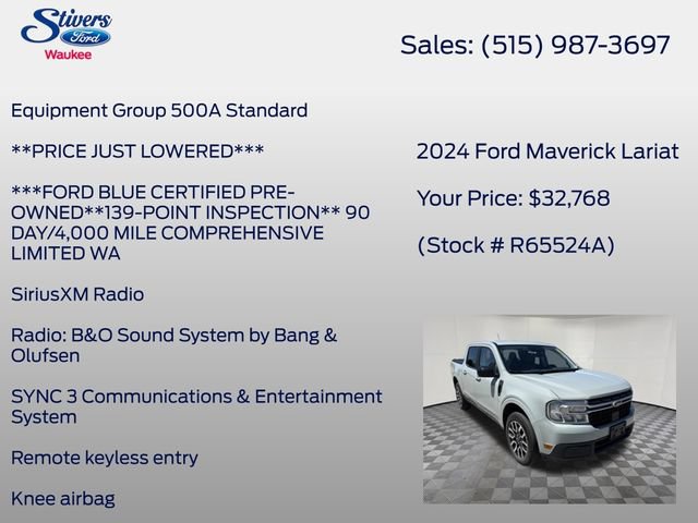 Certified 2024 Ford Maverick Lariat AWD/4WD image 8