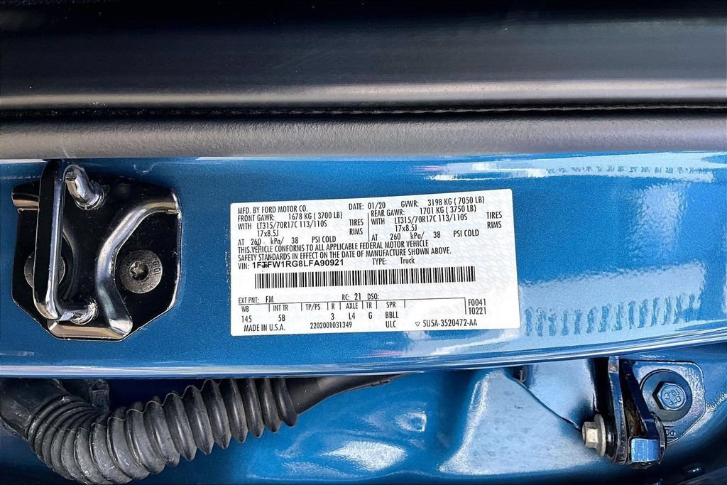 Certified 2020 Ford F150 Raptor w/ Equipment Group 802A Luxury AWD/4WD image 36