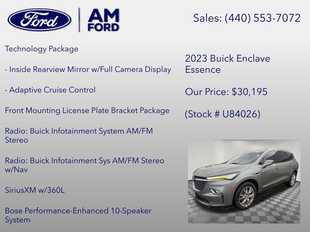 Used 2023 Buick Enclave Essence w/ Experience Buick Package AWD/4WD image 12