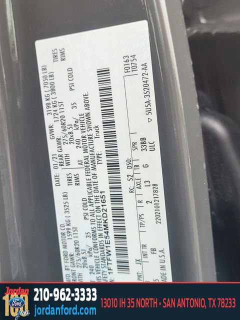 Certified 2021 Ford F150 XLT w/ Equipment Group 301A Mid AWD/4WD image 33