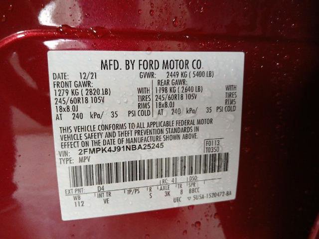 Certified 2022 Ford Edge SEL w/ Convenience Package image 20