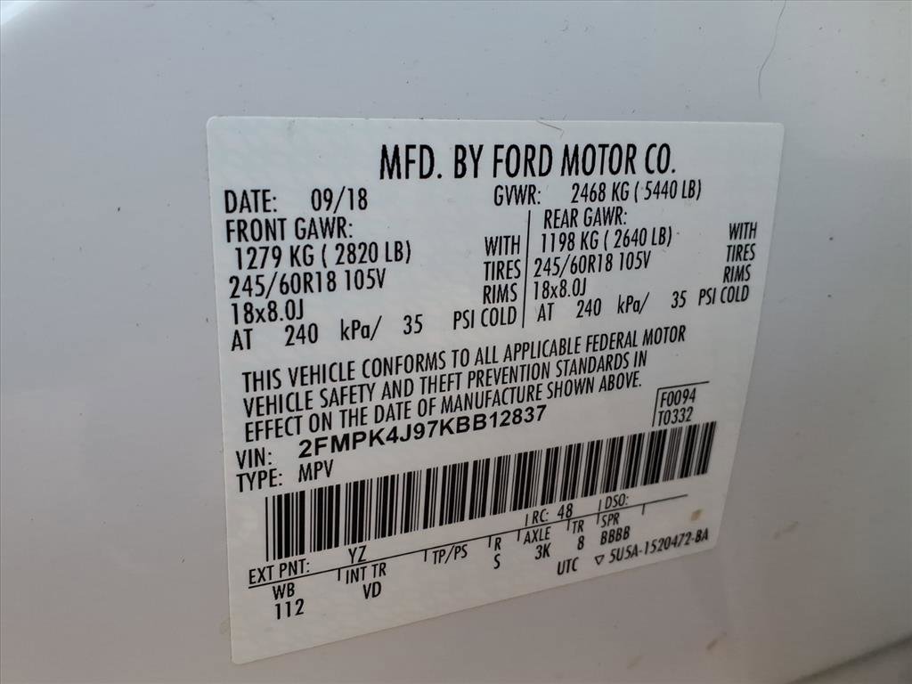 Certified 2019 Ford Edge SEL w/ Equipment Group 201A image 24