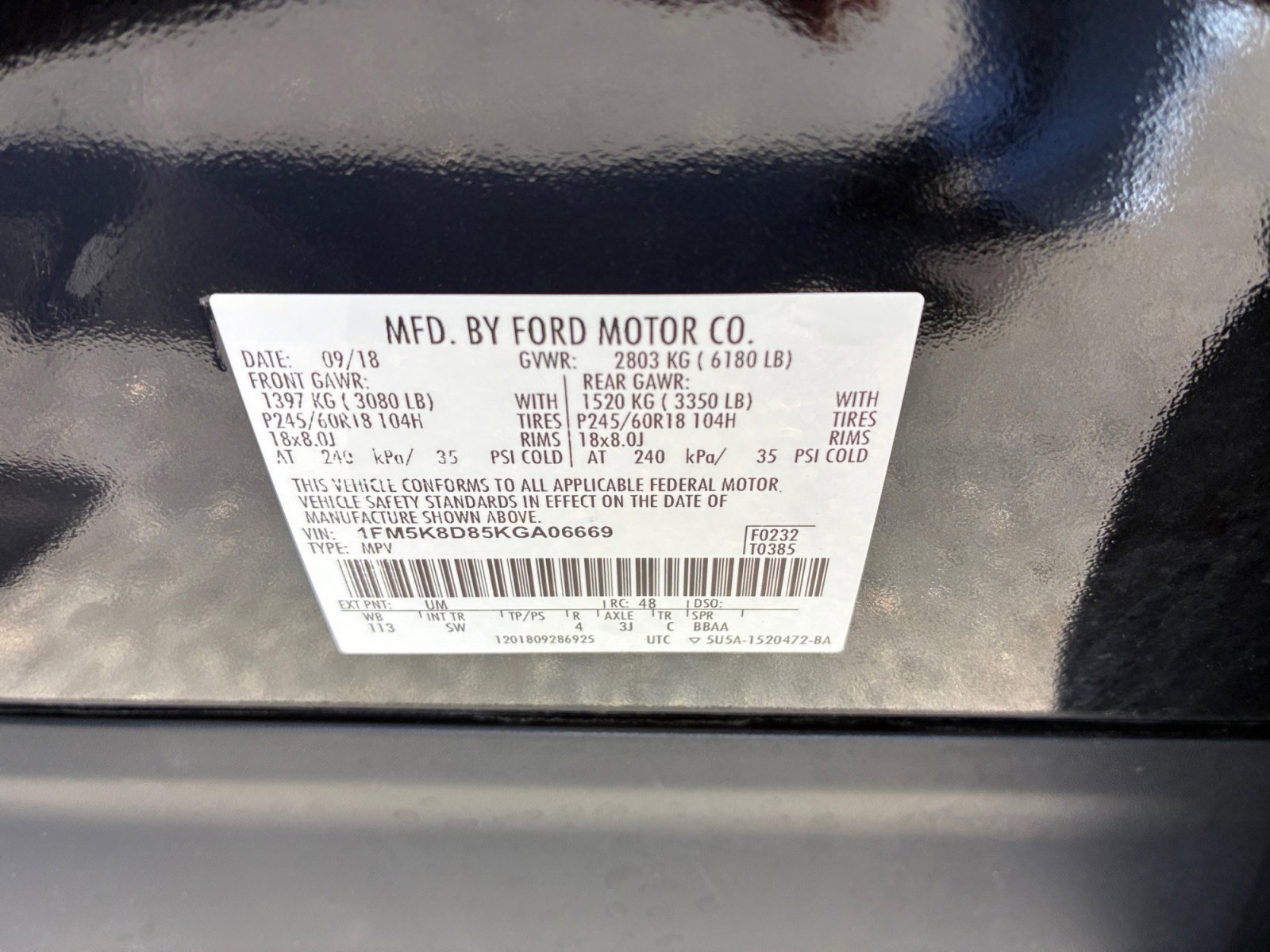 Certified 2019 Ford Explorer XLT w/ Equipment Group 202A AWD/4WD image 25