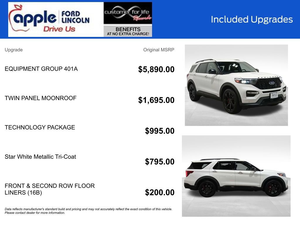 Certified 2023 Ford Explorer ST w/ Equipment Group 401A AWD/4WD image 4
