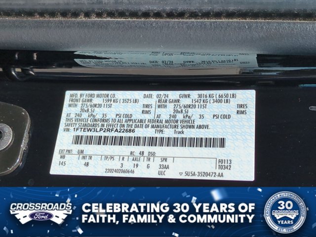 Certified 2024 Ford F150 XLT w/ Equipment Group 303A High AWD/4WD image 39