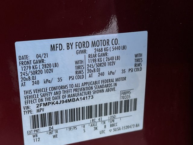 Certified 2021 Ford Edge ST-Line AWD/4WD image 23