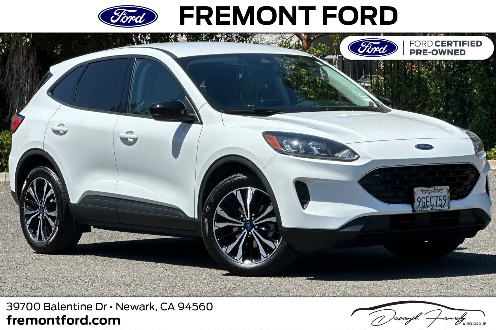 Certified 2022 Ford Escape SE w/ SE Sport Appearance Package