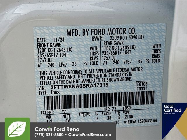Certified 2025 Ford Maverick Tremor AWD/4WD image 36