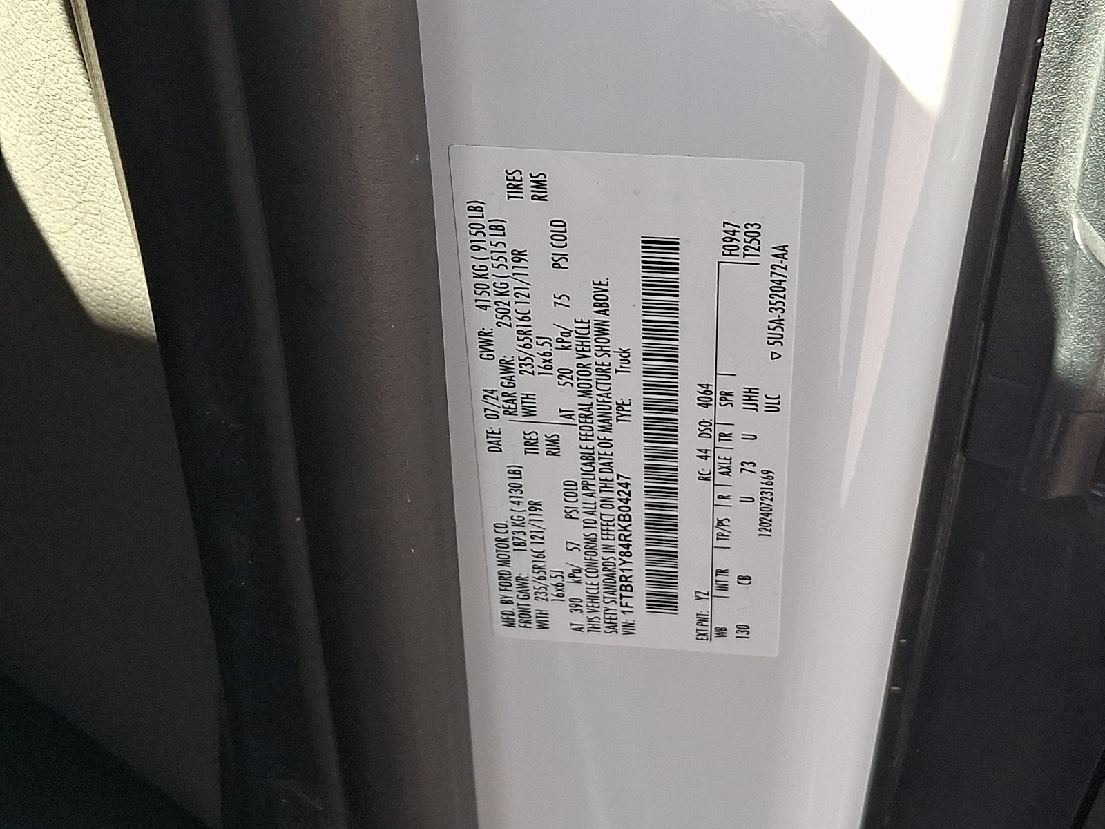 Certified 2024 Ford Transit 250 Low Roof w/ Exterior Upgrade Package RWD image 27