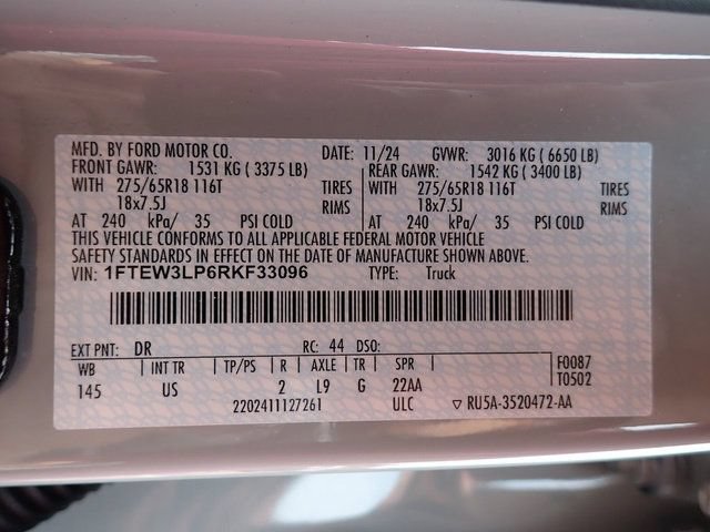 Certified 2024 Ford F150 XLT w/ Equipment Group 302A MID AWD/4WD image 24