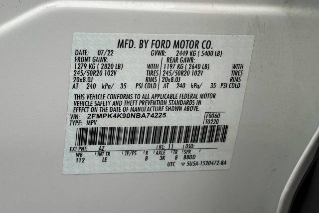 Certified 2022 Ford Edge Titanium AWD/4WD image 19