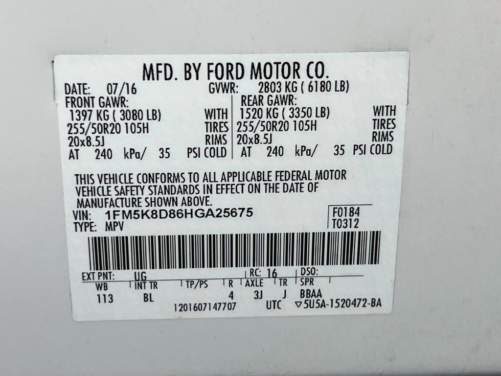 Certified 2017 Ford Explorer XLT w/ Equipment Group 202A AWD/4WD image 34