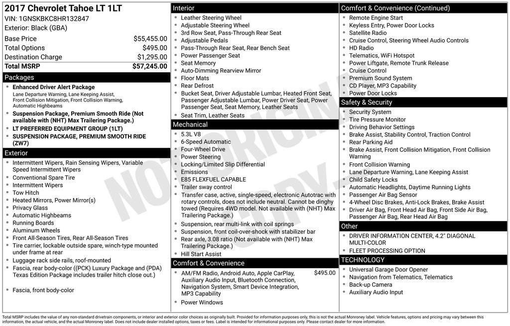 Used 2017 Chevrolet Tahoe LT AWD/4WD image 7