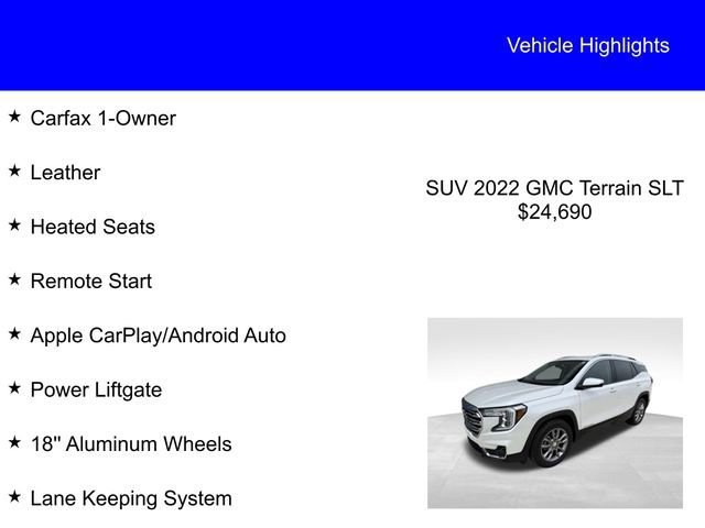 Used 2022 GMC Terrain SLT image 2
