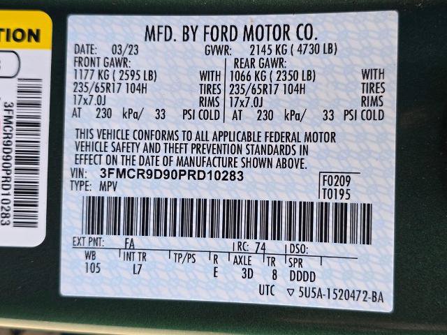 Certified 2023 Ford Bronco Sport Badlands AWD/4WD image 31