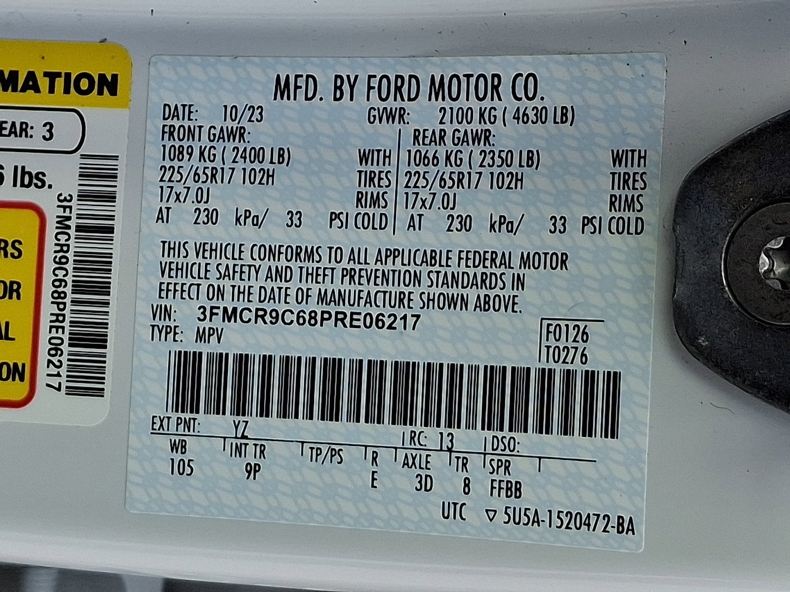 Certified 2023 Ford Bronco Sport Outer Banks image 27