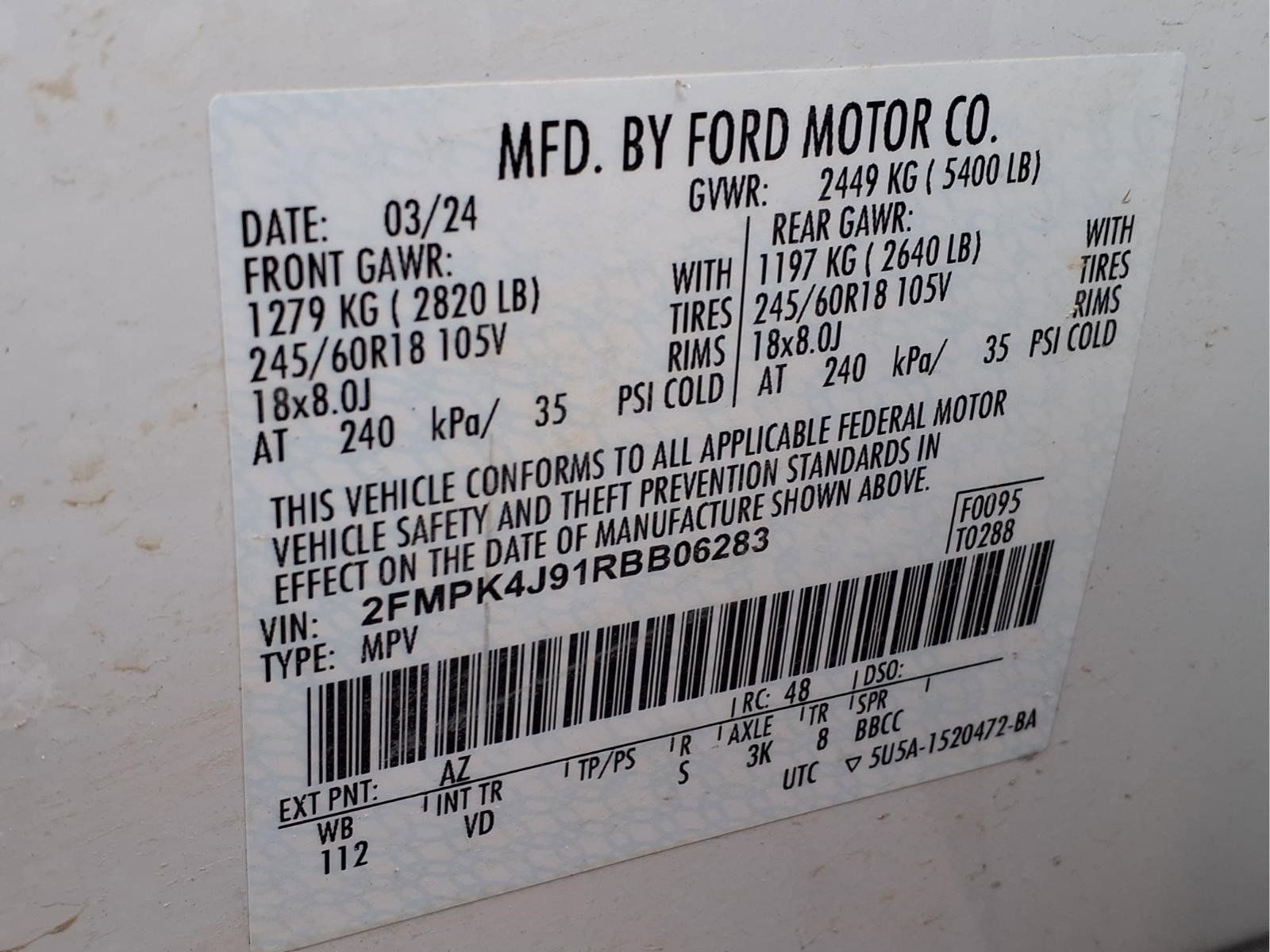 Certified 2024 Ford Edge SEL w/ Convenience Package AWD/4WD image 24