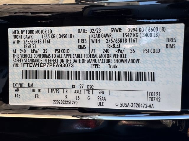 Certified 2023 Ford F150 XLT w/ Equipment Group 302A High AWD/4WD image 31
