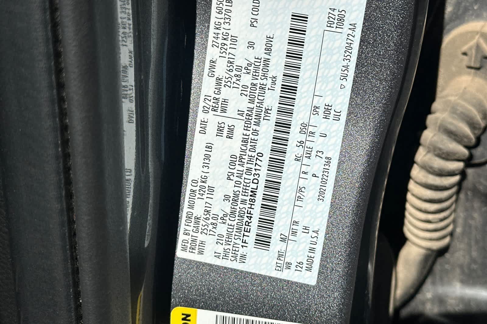 Certified 2021 Ford Ranger XLT w/ Equipment Group 302A High AWD/4WD image 27