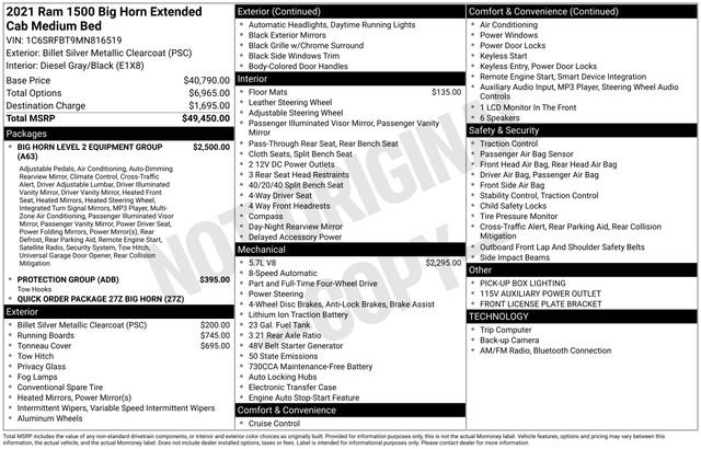 Used 2021 RAM 1500 Big Horn image 52