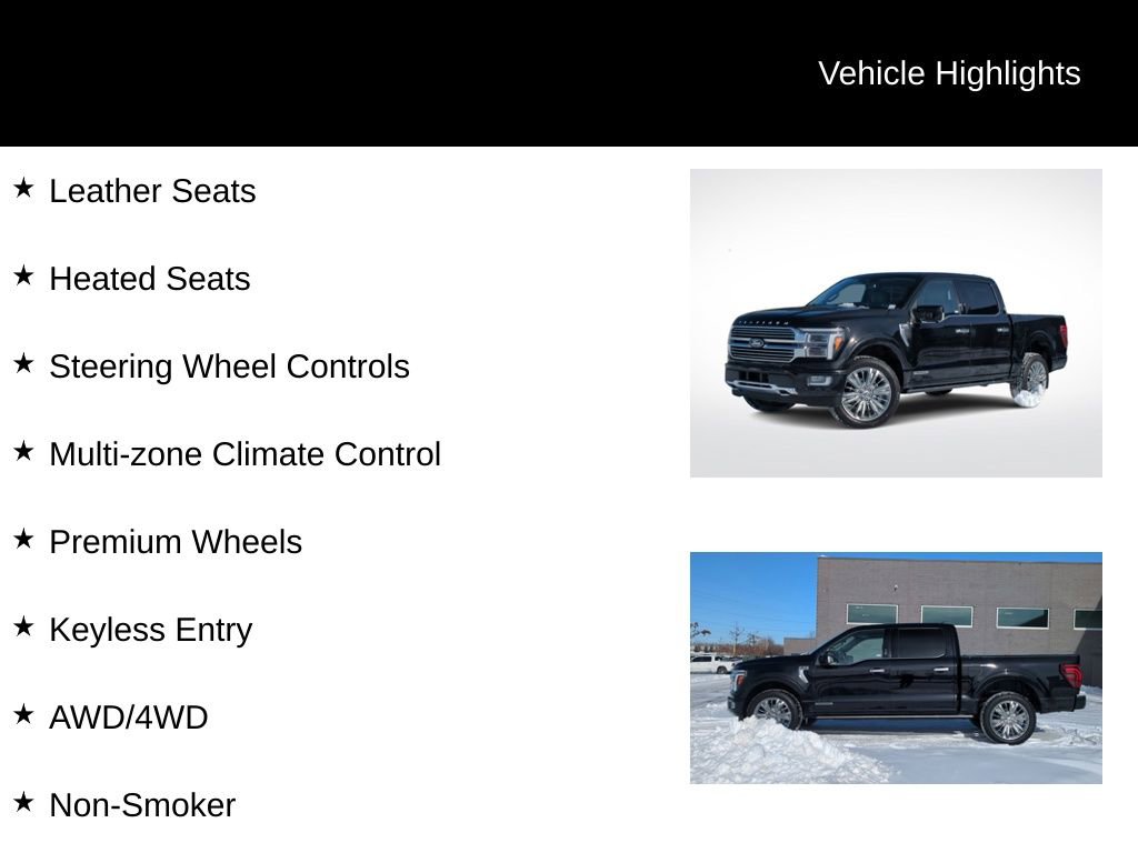 Certified 2024 Ford F150 Platinum w/ Equipment Group 703A Plus image 21