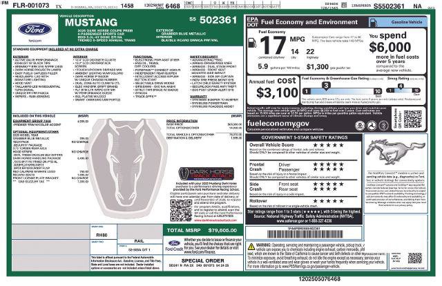 Certified 2025 Ford Mustang Dark Horse w/ Dark Horse Handlin Package image 26