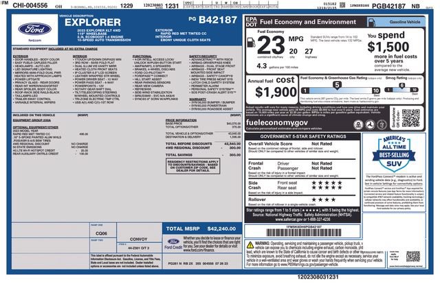 Certified 2023 Ford Explorer XLT AWD/4WD image 39