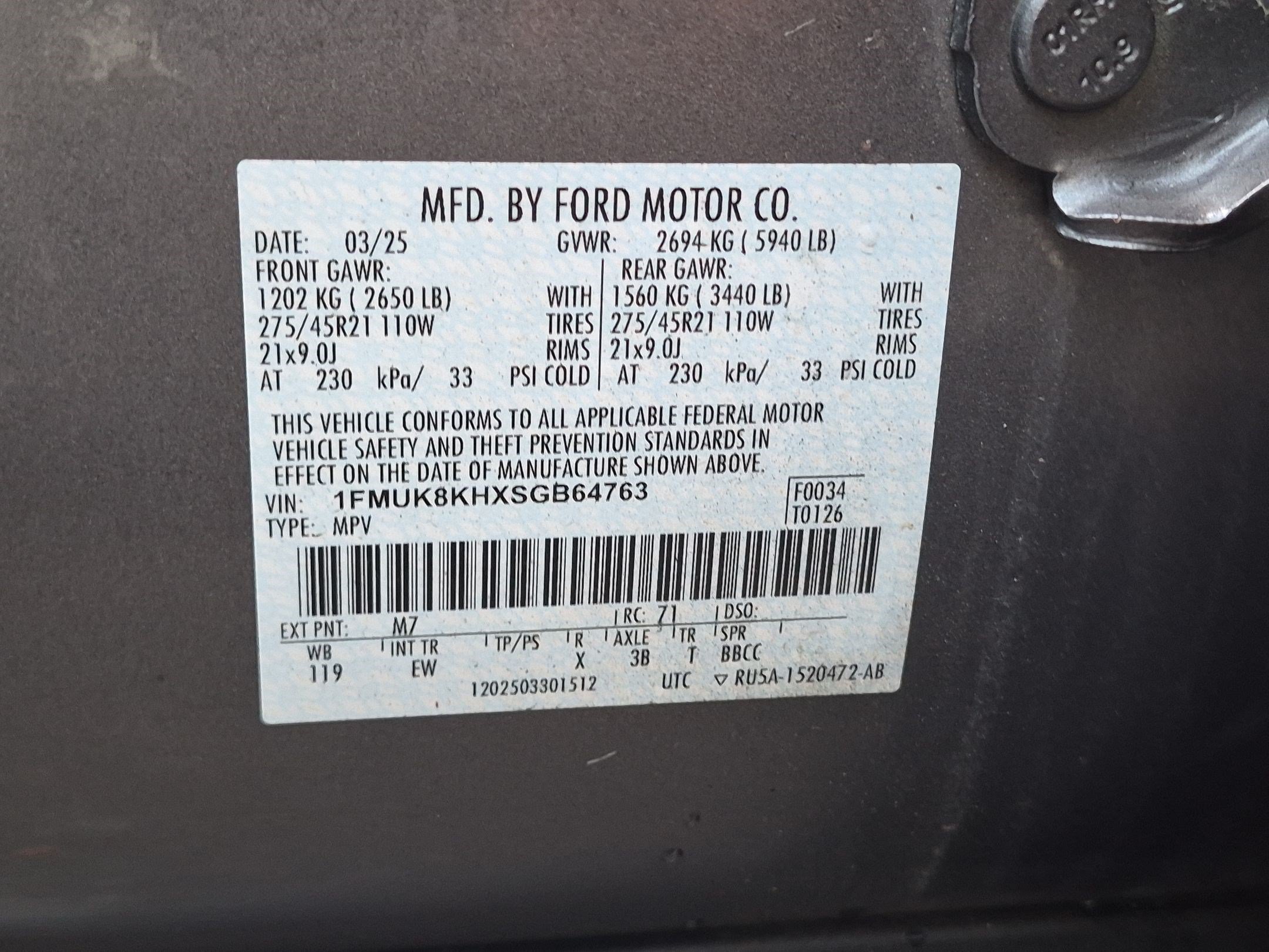 Certified 2025 Ford Explorer ST-Line w/ ST-Line Street Pack AWD/4WD image 37