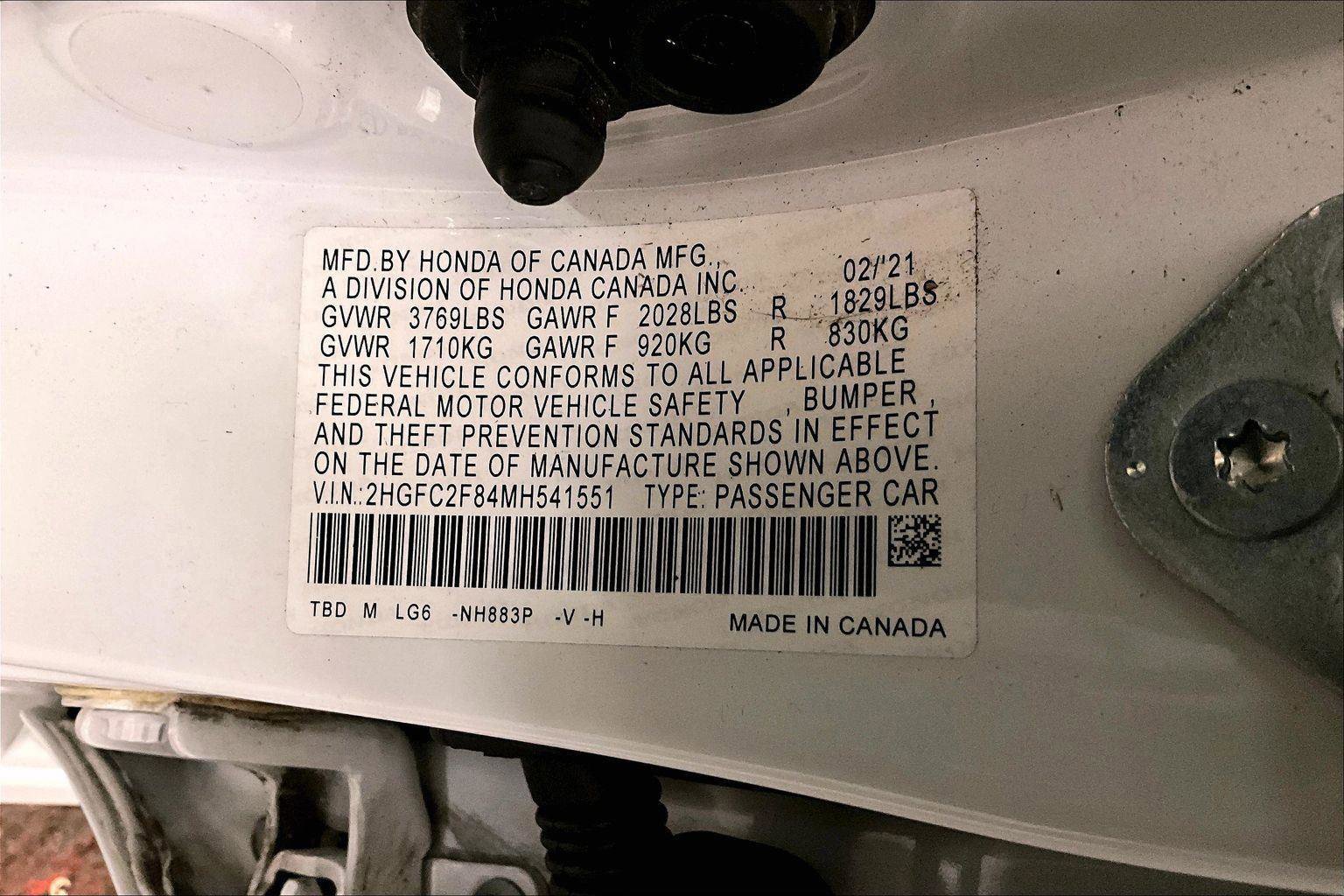 Used 2021 Honda Civic Sport image 32