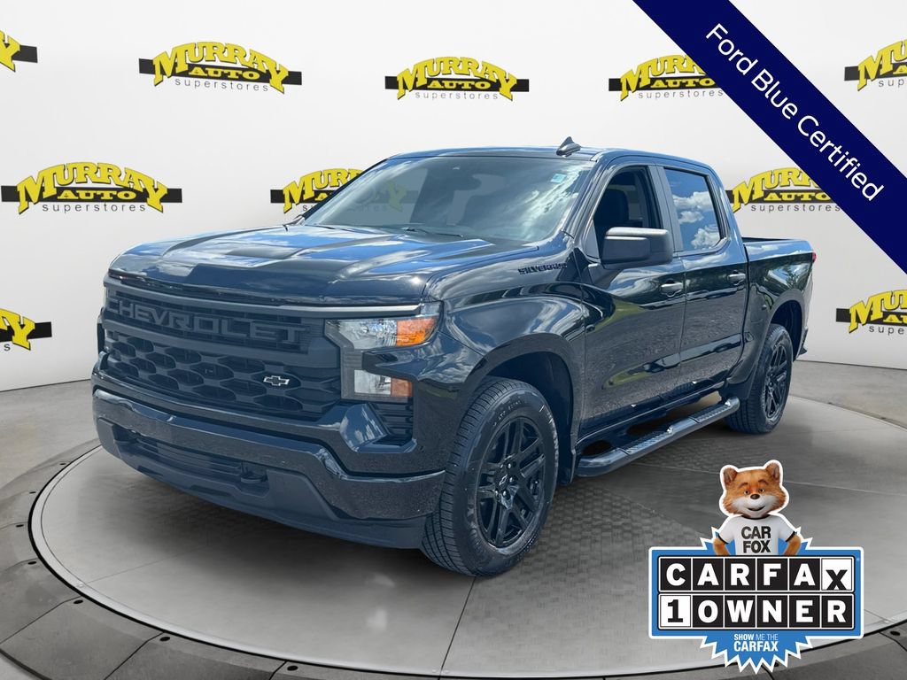 Used 2024 Chevrolet Silverado 1500 Custom w/ Turbomax Blackout Package RWD image 1
