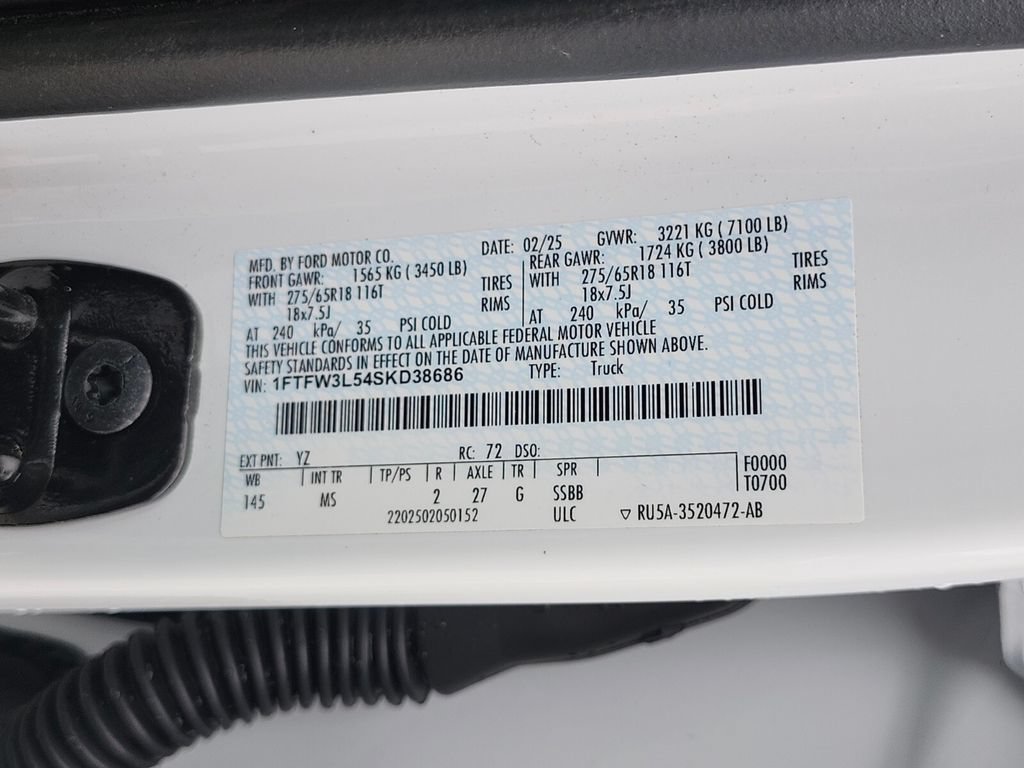 Certified 2025 Ford F150 XLT w/ Equipment Group 301A Standard AWD/4WD image 31