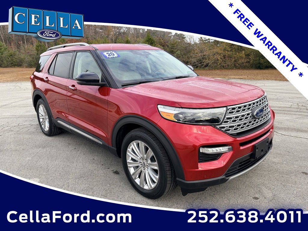 Certified 2020 Ford Explorer Limited w/ Class III Trailer Tow Package