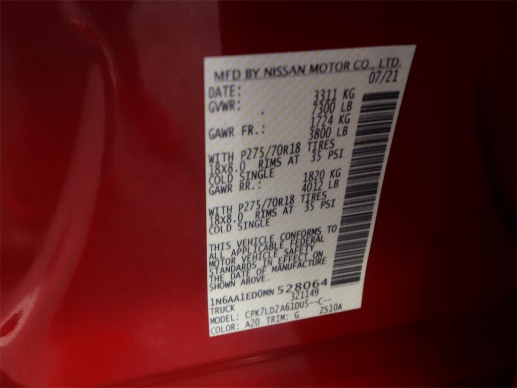 Used 2021 Nissan Titan PRO-4X w/ Off Road Protection Package image 23