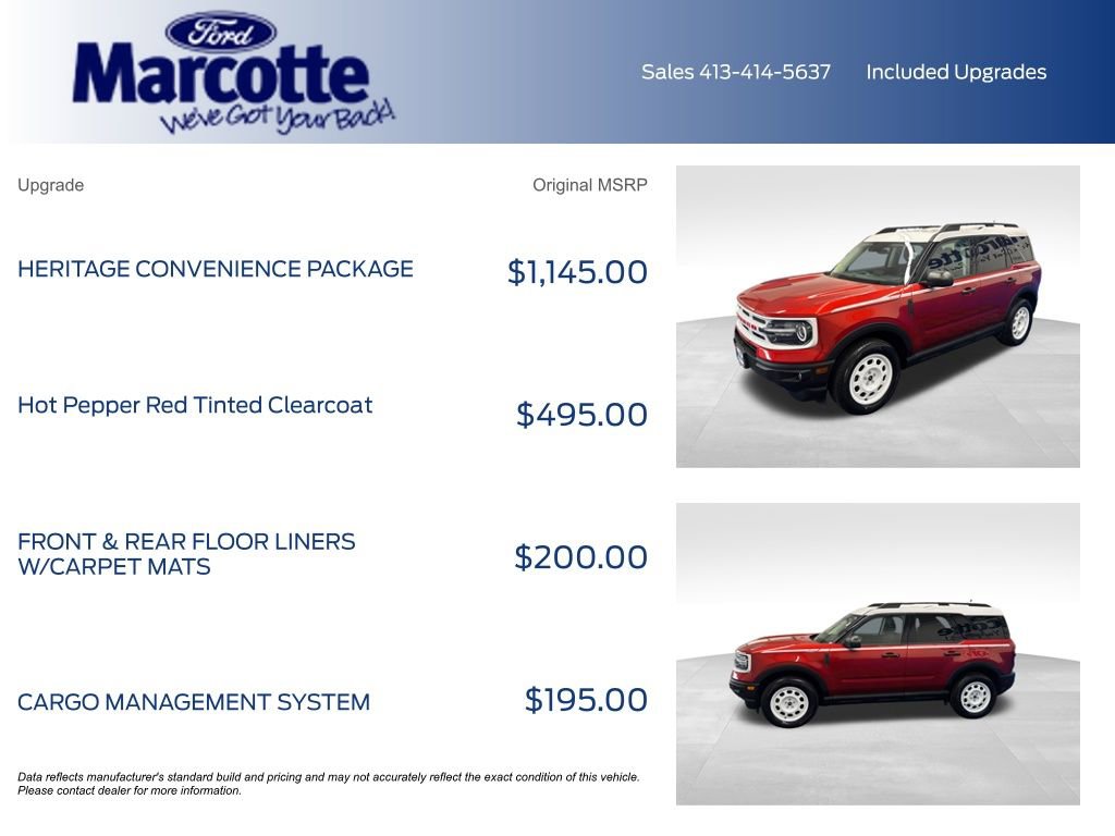 Certified 2023 Ford Bronco Sport Heritage w/ Heritage Convenience Package AWD/4WD image 4
